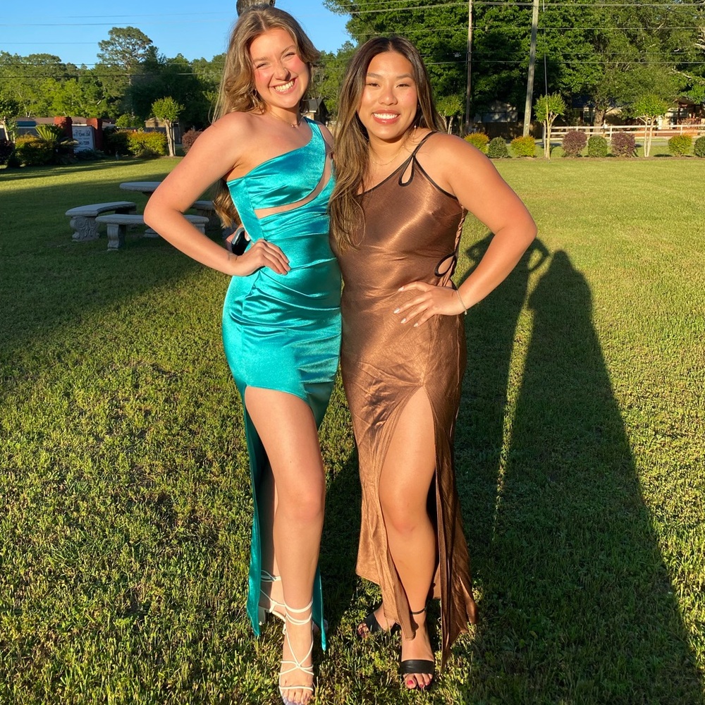 Teal formal dress